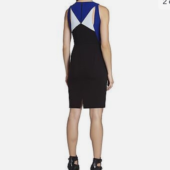 BCBG crepe dress sleeveless knee length sheath dress cutout - Picture 2 of 8